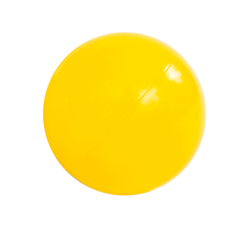 Dry pool ball, 6 cm, yellow, 50 pcs