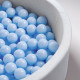 Torra poolbollar, 6 cm, set om 500: ljusblå