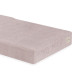 PLUSH NEST stor madrass + nackstöd Foldie, ljusrosa, premium manchester