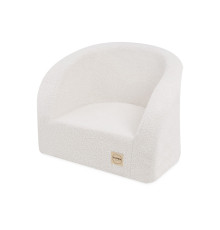 PLUSH NEST Stol, krämfärgad lammull