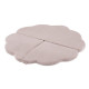 PLUSH NEST blommatta, 115x115x5cm, ljusrosa, premium manchester, fluffig blomma