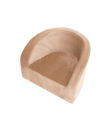 PLUSH NEST Stol, guld (beige), sammet