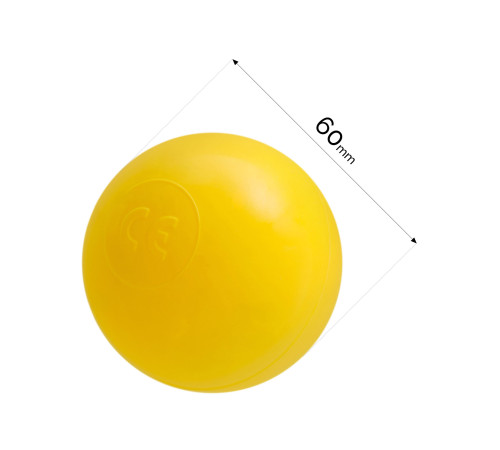 Torra poolbollar, 6 cm, set om 600: gul Torra poolbollar, 6 cm, set om 600: gul