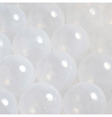 Torrbassängsbollar, 6 cm, set om 600: transparent