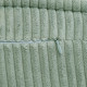 PLUSH NEST barns recliner fåtölj, 150x60x25 cm, premium manchestertyg grön