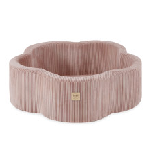 PLUSH NEST Torr Blommepool med Matta, 95x30, Rosa, Premium Manchestertyg, Floral Fun Zone