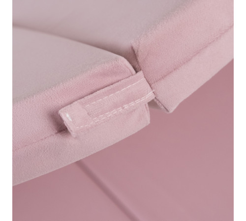 PLUSH NEST matta, 120x120x5 cm, blomma, rosa, sammet