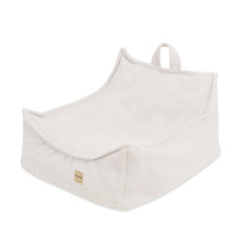 PLUSH NEST Puffy Square Fåtölj, 77x67x50, cream, lammskinn