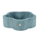 PLUSH NEST Torkad blomsterpool, 95x30, blå, premium corduroy, Floral Fun Zone, 300 bollar: pärlemor, pärlemor mint, silver