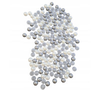 Torr poolboll, 6 cm, 600 st: transparent, silver, pärlemor
