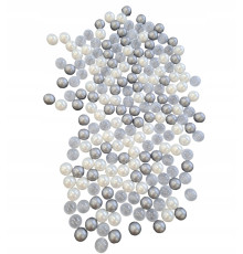 Torr poolboll, 6 cm, 600 st: transparent, silver, pärlemor