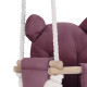 PLUSH NEST Teddy Bear swing, lilac, velvet
