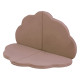 PLUSH NEST matta, 120x120x5 cm, blomma, guld (beige), sammet