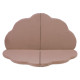 PLUSH NEST matta, 120x120x5 cm, blomma, guld (beige), sammet
