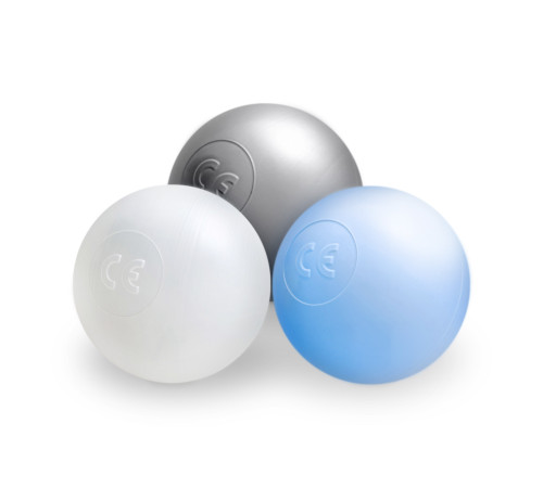 Torra poolbollar, 6 cm, set om 200: pärlemor, silver, ljusblå pärlemor Torra poolbollar, 6 cm, set om 200: pärlemor, silver, ljusblå pärlemor