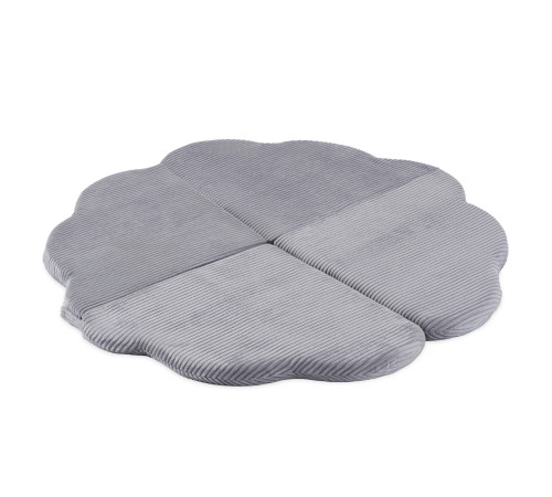 PLUSH NEST blommatta, 115x115x5cm, grå, premium manchester, fluffig blomma PLUSH NEST blommatta, 115x115x5cm, grå, premium manchester, fluffig blomma