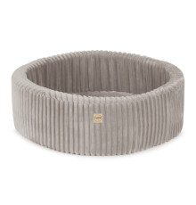 PLUSH NEST Torrpool, Rund 90x30 cm, Beige - Puffy Lamell för Barn