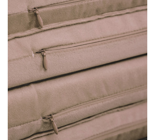 PLUSH NEST matta, 120x120x5 cm, blomma, guld (beige), sammet PLUSH NEST matta, 120x120x5 cm, blomma, guld (beige), sammet
