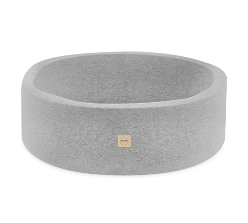 PLUSH NEST Dry pool, 90x30 cm, round, light grey, cotton, smart