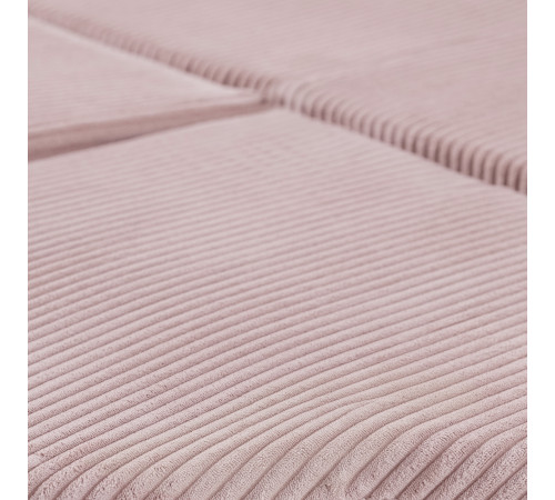PLUSH NEST blommatta, 115x115x5cm, ljusrosa, premium manchester, fluffig blomma