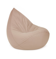 PLUSH NEST Säckstol Sako, beige, utomhus, vattentät, storlek S