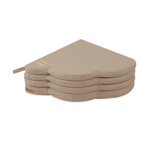 PLUSH NEST blommatta, utomhus, 115x115x5cm, beige, vattentät