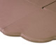 PLUSH NEST matta, 120x120x5 cm, blomma, guld (beige), sammet