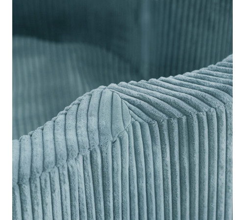 PLUSH NEST Dry flower pool with mat , 95x30, blue, premium corduroy, Floral Fun Zone, 300 balls: pearl, pearl mint, silver