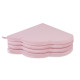 PLUSH NEST-matta, 160x160x5 cm, blomma, rosa, sammet