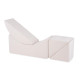 PLUSH NEST Barns chaiselong, recliner, 145x35x45cm, krämfärgad lammskinn