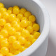 Torra poolbollar, 6 cm, set om 600: gul
